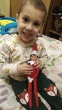 Elf libro regalo de Navidad juguetes rojo niño niña en rojo muñecos de peluche de juguete muñeca de Navidad para juguete de niños