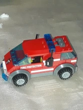 HUIQIBAO-estación de bomberos en miniatura para niños, 774 Uds., bloques de construcción, ciudad, bombero, camión, Ladrillos educativos, juguetes