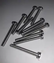 Screw Bolt Profile-Head Allen-Cap Hexagon-Socket Stainless-Steel L--4-40mm Din7984 M3 M4
