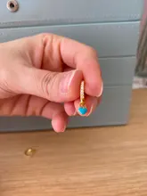 Canner-Pendientes de aro de plata de primera ley con forma de corazón para mujer, aretes colgantes, plata esterlina 925, Circonia cúbica, zirconia, circonita, zirconita, varios colores