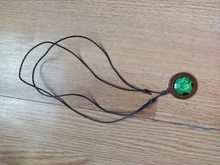 Colgante de trébol de cuatro hojas para mujer, collar de madera de TRÉBOL DE LA SUERTE, hecho a mano, joyería de cabujón de cristal