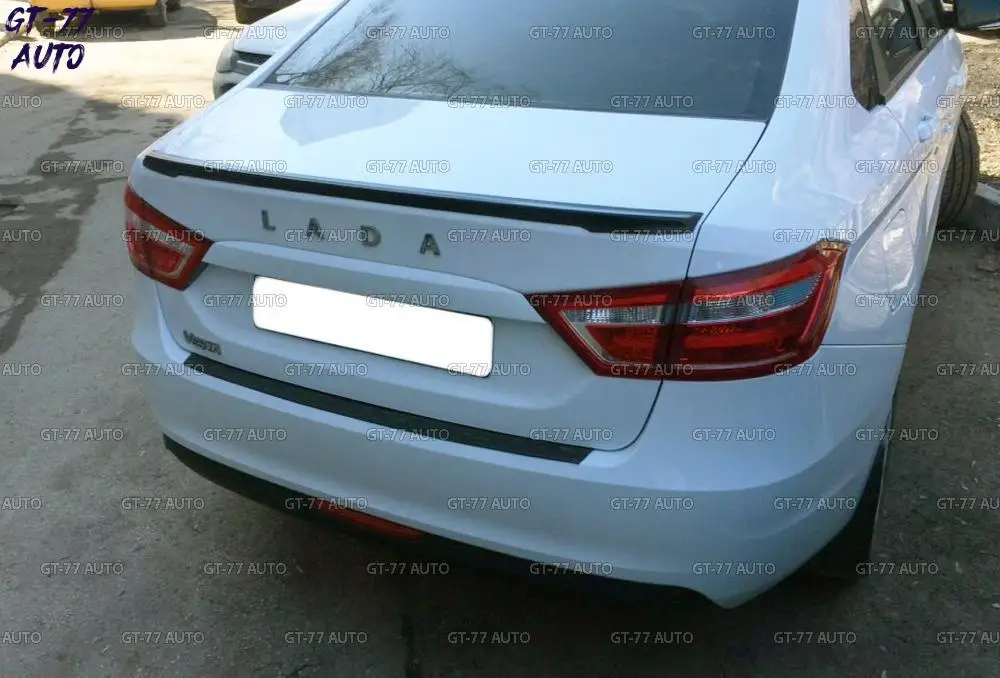 Спойлер на крышку багажника для Lada Vesta Sedan- меч лип спойлер сабля внешний материал ABS пластик Стайлинг тюнинг pad