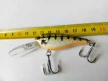 WLure-buzo de agua profundo ligero, 7g, 5cm, 3-4 metros, bamboleante, recubrimiento epoxi, anzuelos triples, señuelo, Crankbait C549