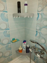 Storage-Shelf Shampoo-Holder Caddy Washroom-Gadgets Wall-Organizer Home Corner