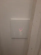 AXUS estándar de la UE Tuya vida inteligente 1 pandilla 1 manera WiFi pared Interruptor táctil para luz de Google para Google casa Alexa Control de voz No necesita Neutral