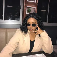 Peluca de Bob corto con onda de encaje en el agua, pelucas de cabello humano 13x4 con encaje frontal de Bob brasileño, corte Pixie Bob, peluca de cabello humano rizado