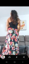 Faldas plisadas con estampado Floral para mujer, faldas de cintura elástica, a la moda, de talla grande