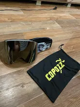 COPOZZ-Gafas de esquí magnéticas OTG para hombre y mujer, máscara de Snowboard para hombre y mujer, gafas personalizadas, protección cilíndrica UV400, gafas de nieve para adulto