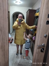 Women Jacket Collection Winter Parka Windproof Coat-Length New MIEGOFCE Contrast-Design