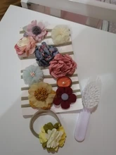 Diadema de princesa para niña recién nacida, lazo Floral elástico de nailon para bebé, conjunto de accesorios para el cabello para niños, accesorios de fotografía, 10 Uds.