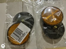 Reflector Circular de seguridad para motocicleta ATV, Scooter Dirt Bikes, 2x2 pulgadas, Universal