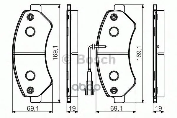 Колодки Тормозные Дисковые Premium 2, Передн, Citroen: Jumper 06- Peugeot: Boxer 06- Fiat Ducato 06- Bosch арт. 0986495095