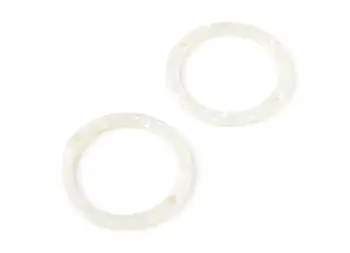 

Acetate Hoop Earrings Charms - Circle Pendant with 2 Holes - Jewelry Making - 6Pcs/Lot - 44.75x44.75x2.75mm - AC1288