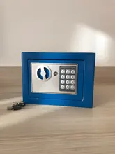 Caja pequeña hogar Mini cajas fuertes acero contraseña/Llave de caja de seguridad efectivo de Banco de dinero regalo del Festival