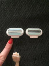 Cabezales de afeitado de 3 cuchillas para mujer, accesorios para el cuidado de la piel, afeitadora corporal, 4 Uds.