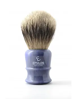 

Shaving Brush badger tip silver Epsilon blue 55/26mm