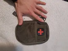 Kit de primeros auxilios militar portátil, bolsa vacía, bolsa resistente al agua para senderismo, viaje, casa, coche, tratamiento de emergencia