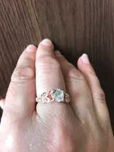 Vienkim 1PC cristal popular plateado mujeres de anillos de compromiso de circón cúbico elegante blanco rosa de oro anillo tamaño 6 7 8 9