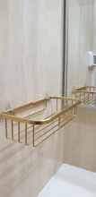 Shelf-Holder Storage-Rack Shampoo Kitchen-Organizer Cosmetic Wall-Mounted Corner Bathroom Shower