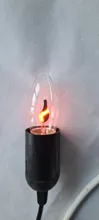 Candle-Light Bulb Ampoule Flame-Effect Edison E14 E27 Vintage Home AC220V 3W 