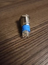 Switch Ring-Lamp-Power Symbol-Button Led-Light Metal 16mm Waterproof Self-Lock NO 1NO1NC