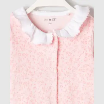 

Baby Pajamas velvet pink flowers