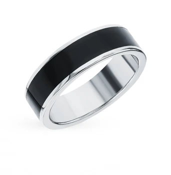 

Silver ring with enamel sunlight sample 925