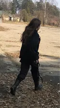 Hebilla para el Pantalón Cargo para mujer, cinta de bolsillo para correr, cintura elástica, ropa informal estilo Hip Hop, pantalón Harajuku, pantalones femeninos de cadena