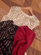 Summer Women Dress 1920s-Flapper-Dress Sequin-Fringe Party-Midi Great-Gatsby Sleeve O-Neck