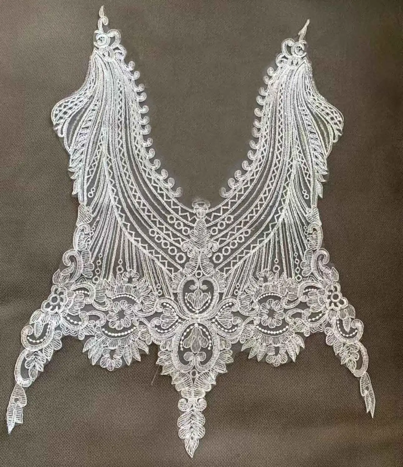 La Belleza красивый большой кусок ручной работы жемчуг Кристалл Стразы патч