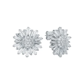 

Silver earrings with cubic zirconium sunlight sample 925