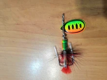 FTK-Cebo giratorio de 7,5g, 12g, 17,5g, señuelo de Metal para pesca con plumas y anzuelos triples, 1 unidad