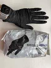 Guantes de nitrilo negro 100 unids/lote comida grado impermeable alergia libre desechable seguridad sintético guantes de nitrilo