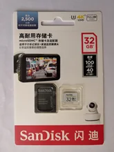 Microsd-Card High-Endurance Sandisk Video-Speed U3 256GB 32GB 64GB 128GB V30 Up-To-100m/S