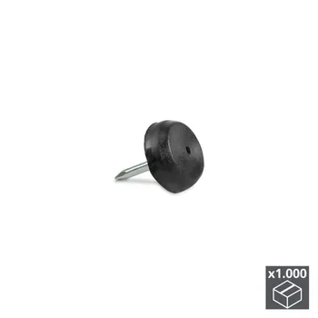 

Lot of 1.000 sliding tipped for furniture Emuca with black finish