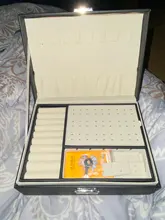 Joyero de cuero de alta capacidad para mujer, organizador de joyas de viaje, multifunción, collar, pendientes, caja de almacenamiento de anillo, regalos para mujer