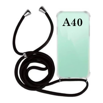 

Mobile case Pendant for Samsung Galaxy A40 Black Rope