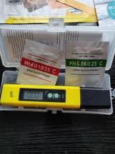 Bolígrafo LCD digital medidor del pH cuya precisión es 0,1, calibrador automático para agua, vino, orina, piscina y acuario