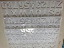 DIY de fundición molde Outgeek atrás números alfabeto molde de fundición para joyas invertido carta molde para fabricar joyas DIY pastel de azúcar artesanal