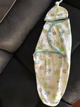 Manta y gorro con envoltura de capullo para recién nacido, bolso de pañales de algodón, saco de dormir estilo sobre para bebé, ropa de cama