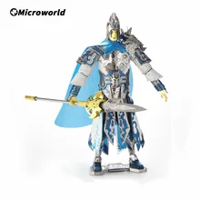 Microworld – jeux de Puzzle 3D en métal, modèle Romance des trois royaumes Zhao Yun, Kits de bricolage, jouets éducatifs, cadeaux pour enfants