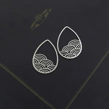 Изготовление ювелирных изделий облако бусина из нержавеющей стали металлический кулон из титановой стали Шарм слеза для DIY ожерелье серьги