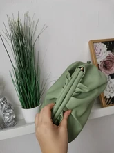 Bolso de mano de día para mujer, cadena dorada gruesa, pinza para masa, bolso de hombro, bolsa de hombro, Baguette plisado, 2021