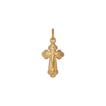 

Cross Sokolov in gold, fashion jewelry, 585, women's/men's, male/female