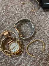 Set de 5 uds. De relojes de pulsera con diamantes para mujer, de cuarzo, femenino