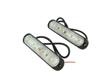 

Led DRLs daytime running lights Driving Light 12V 24V 10 X1W IP68 universal car Camper van truck