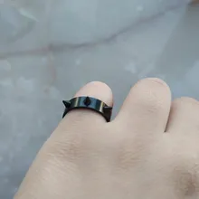 Anillo estilo Punk de acero inoxidable Para defensa propia, joyería de espinas Para Hombres y Mujeres, Joyas Para Hombres y Mujeres