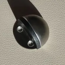 NAIERDI-Tope de puerta de goma de acero inoxidable, soportes de puerta ocultos sin perforación, sin clavos, montado en el suelo, Tope de puerta