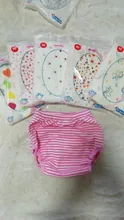 Lote de 6 unidades de pantalones de entrenamiento de 3 capas para bebé, bragas de aprendizaje, pantalones cortos para niño y niña, pañales de algodón, ropa interior