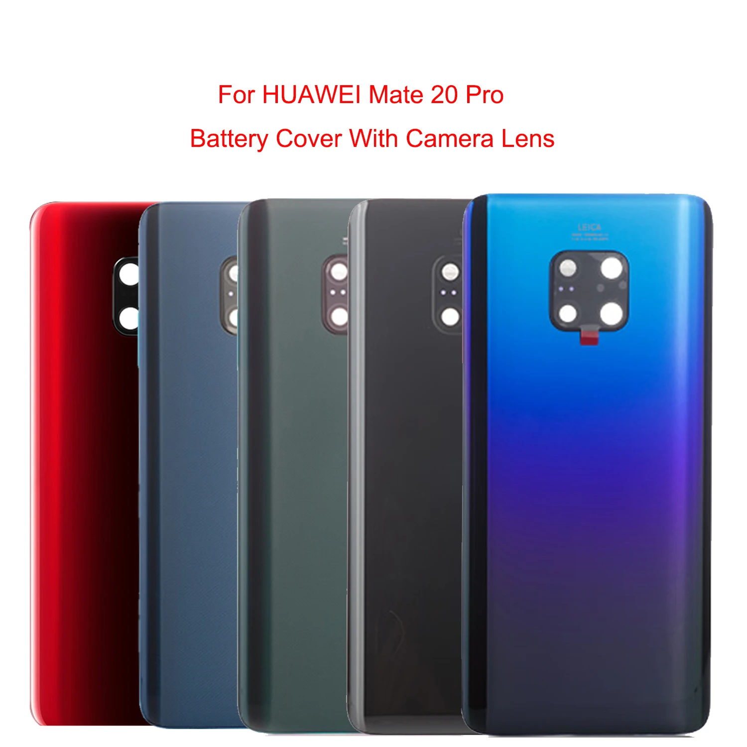 OEM для huawei mate 20 Pro крышка батареи задняя дверь корпус крышка со стеклянным объективом Замена клей камера Стекло Объектив